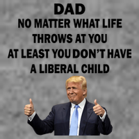 Funny Republican Dad Anti Liberal Child Baby Bodysuit