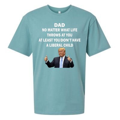 Funny Republican Dad Anti Liberal Child Sueded Cloud Jersey T-Shirt