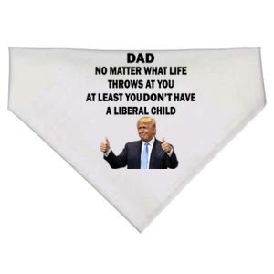 Funny Republican Dad Anti Liberal Child USA-Made Doggie Bandana