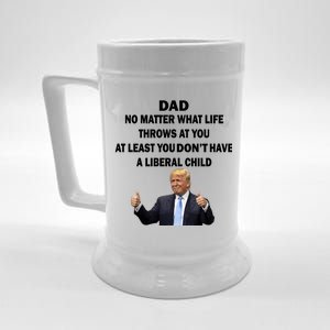 Funny Republican Dad Anti Liberal Child Beer Stein