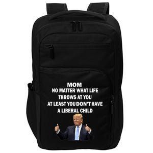 Funny Republican Mom Anti Liberal Child Impact Tech Backpack