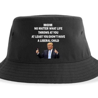 Funny Republican Mom Anti Liberal Child Sustainable Bucket Hat
