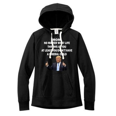 Funny Republican Mom Anti Liberal Child Women's Fleece Hoodie