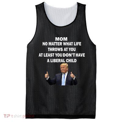 Funny Republican Mom Anti Liberal Child Mesh Reversible Basketball Jersey Tank