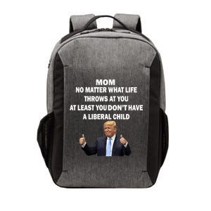 Funny Republican Mom Anti Liberal Child Vector Backpack