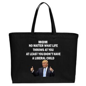 Funny Republican Mom Anti Liberal Child Cotton Canvas Jumbo Tote