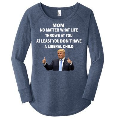 Funny Republican Mom Anti Liberal Child Women's Perfect Tri Tunic Long Sleeve Shirt