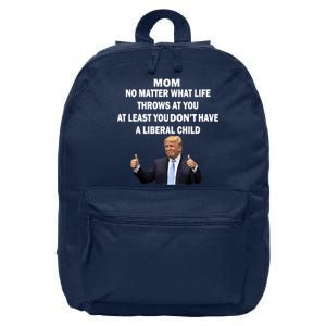 Funny Republican Mom Anti Liberal Child 16 in Basic Backpack