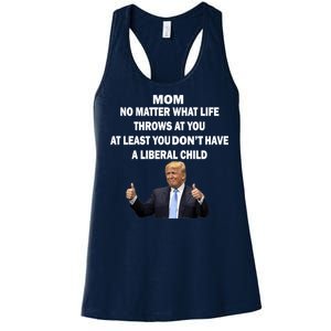 Funny Republican Mom Anti Liberal Child Women's Racerback Tank