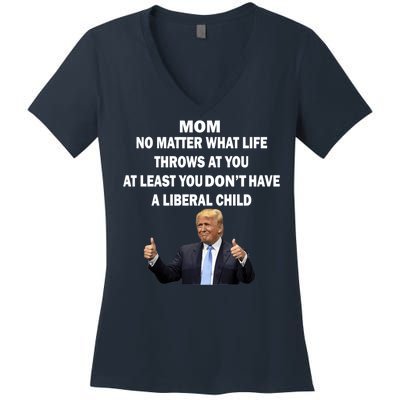 Funny Republican Mom Anti Liberal Child Women's V-Neck T-Shirt