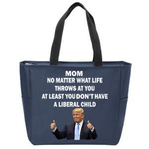 Funny Republican Mom Anti Liberal Child Zip Tote Bag