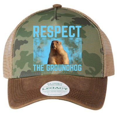 Funny Respect The Groundhog Legacy Tie Dye Trucker Hat