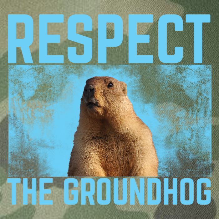 Funny Respect The Groundhog Legacy Tie Dye Trucker Hat