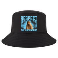 Funny Respect The Groundhog Cool Comfort Performance Bucket Hat