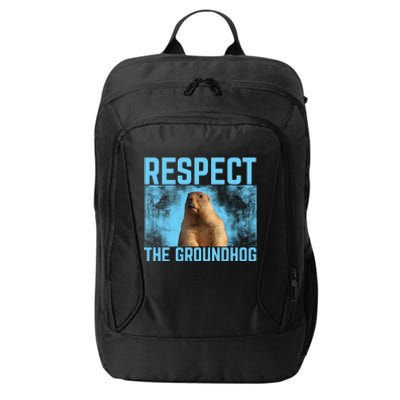 Funny Respect The Groundhog City Backpack