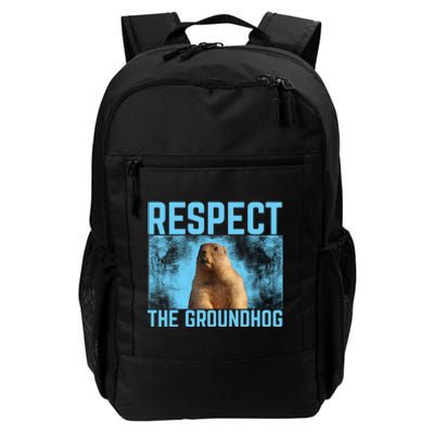 Funny Respect The Groundhog Daily Commute Backpack