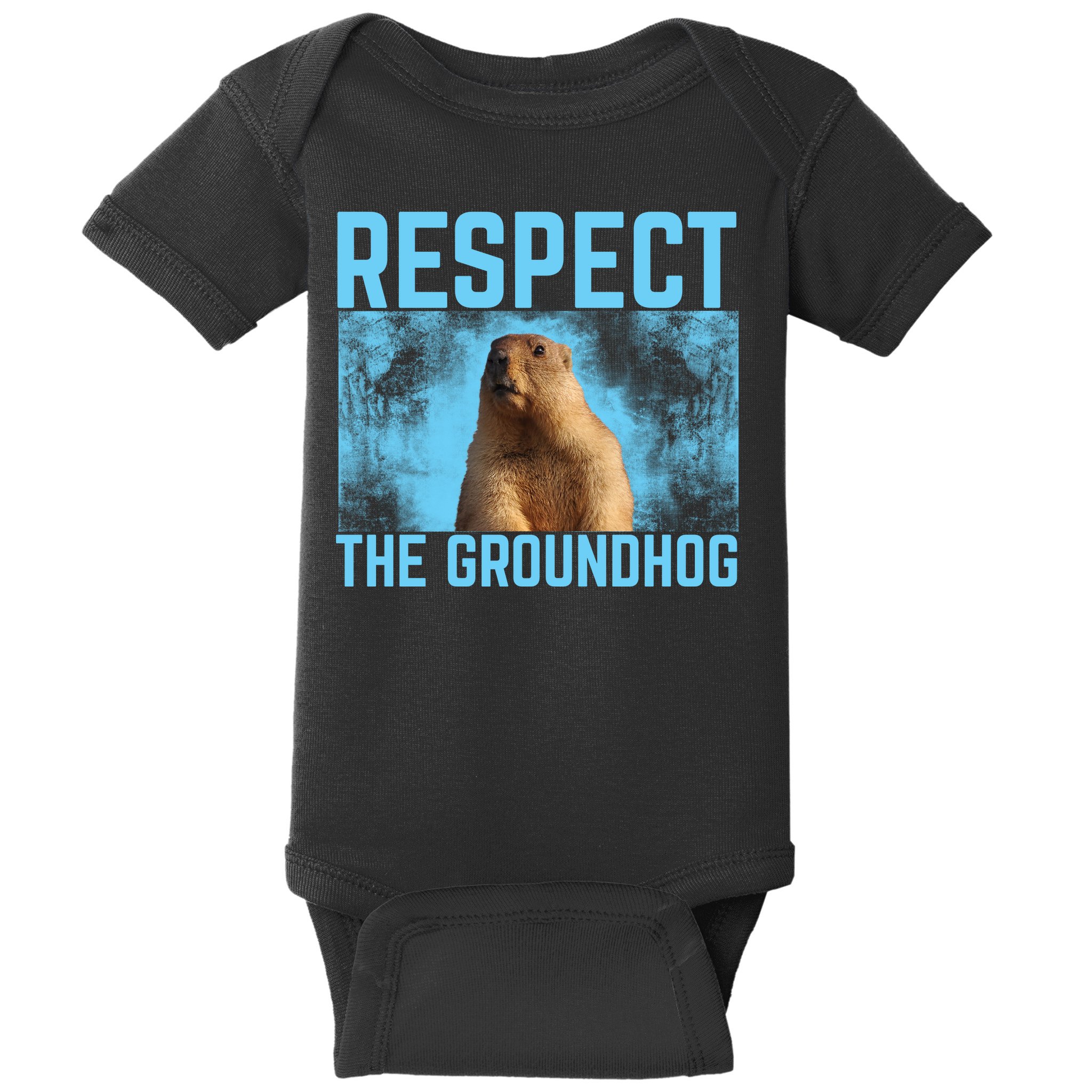 Funny Respect The Groundhog Baby Bodysuit