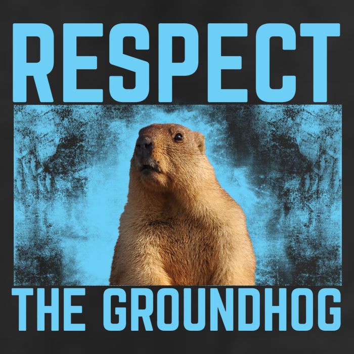 Funny Respect The Groundhog Golf Towel