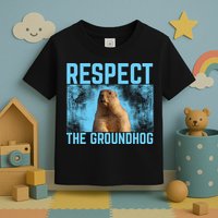 Funny Respect The Groundhog Toddler T-Shirt