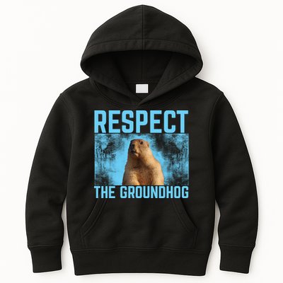 Funny Respect The Groundhog Kids Hoodie
