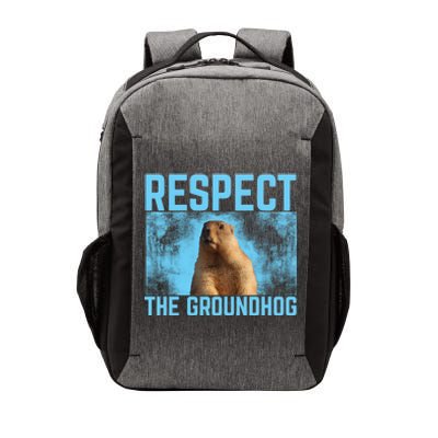 Funny Respect The Groundhog Vector Backpack