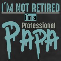 Funny Retired Professional Papa Adult Drive Performance Visor