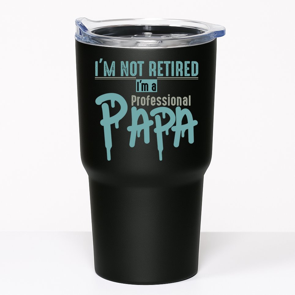 Funny Retired Professional Papa Tumbler