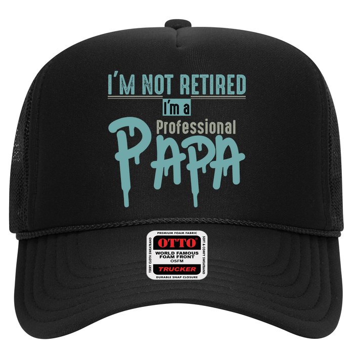 Funny Retired Professional Papa Trucker Hat
