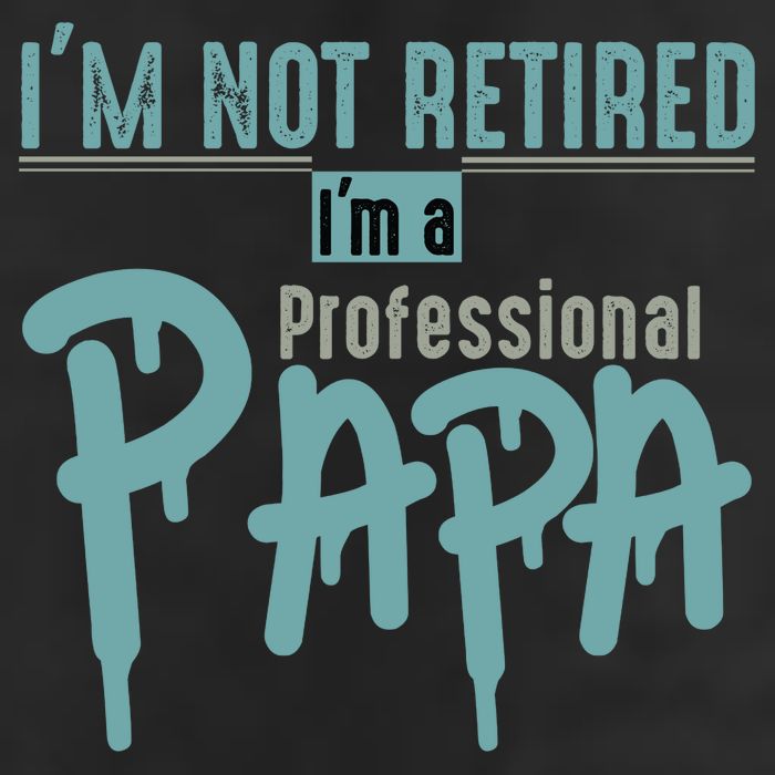 Funny Retired Professional Papa Trucker Hat