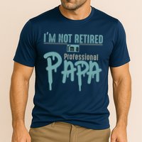 Funny Retired Professional Papa Cooling Performance Crew T-Shirt