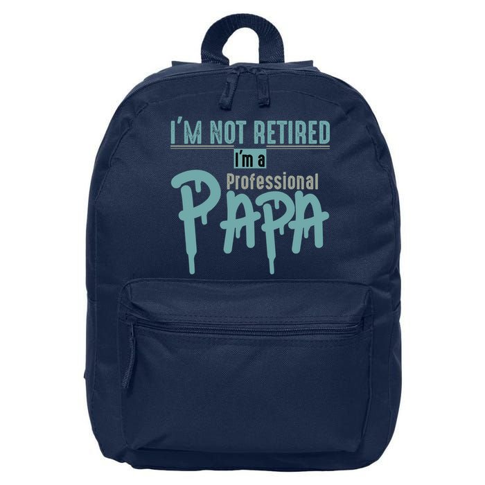 Funny Retired Professional Papa 16 in Basic Backpack