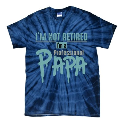 Funny Retired Professional Papa Tie-Dye T-Shirt