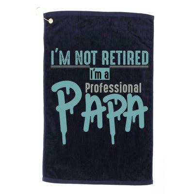 Funny Retired Professional Papa Golf Towel