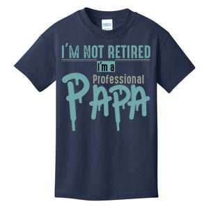 Funny Retired Professional Papa Kids T-Shirt