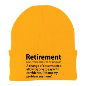 Funny Retirement Definition  Knit Cap Winter Beanie