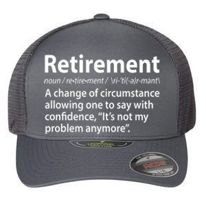 Funny Retirement Definition  Flexfit Unipanel Trucker Cap