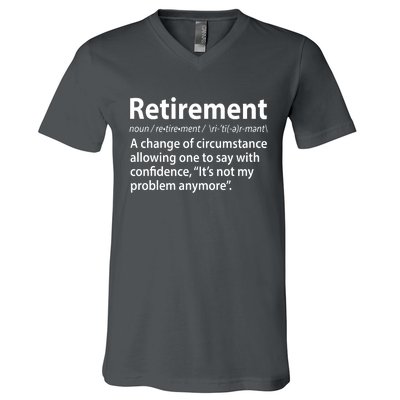 Funny Retirement Definition  V-Neck T-Shirt