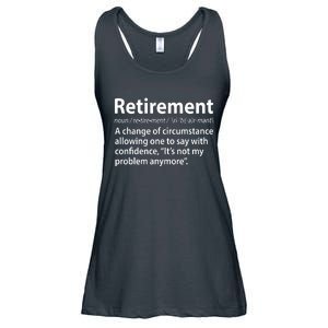 Funny Retirement Definition  Ladies Essential Flowy Tank