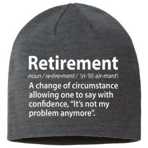 Funny Retirement Definition  Sustainable Beanie