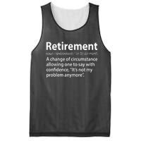 Funny Retirement Definition  Mesh Reversible Basketball Jersey Tank