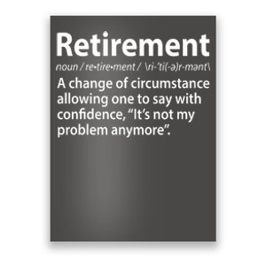 Funny Retirement Definition  Poster