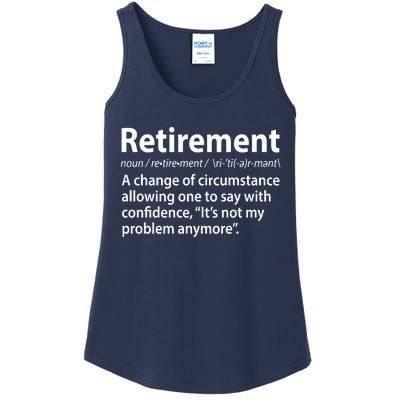 Funny Retirement Definition  Ladies Essential Tank