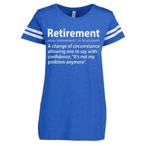 Funny Retirement Definition  Enza Ladies Jersey Football T-Shirt