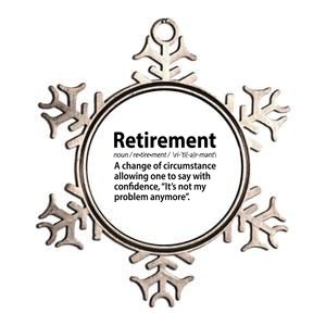 Funny Retirement Definition  Metallic Star Ornament