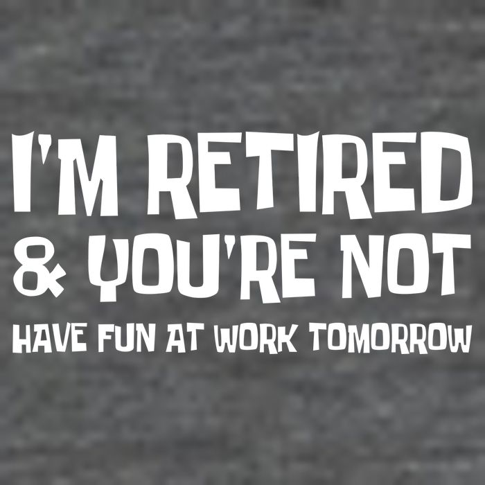 Funny Retirement Design I'm Retired And You're Not 7-Panel Snapback Hat
