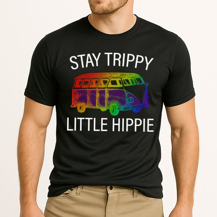 Funny Reto - Stay Trippy Little Hippie Cooling Performance Crew T-Shirt