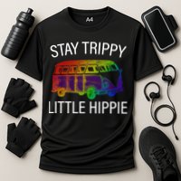 Funny Reto - Stay Trippy Little Hippie Cooling Performance Crew T-Shirt
