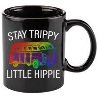 Funny Reto - Stay Trippy Little Hippie 11oz C Handle Ceramic Mug