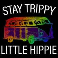 Funny Reto - Stay Trippy Little Hippie Crop Top