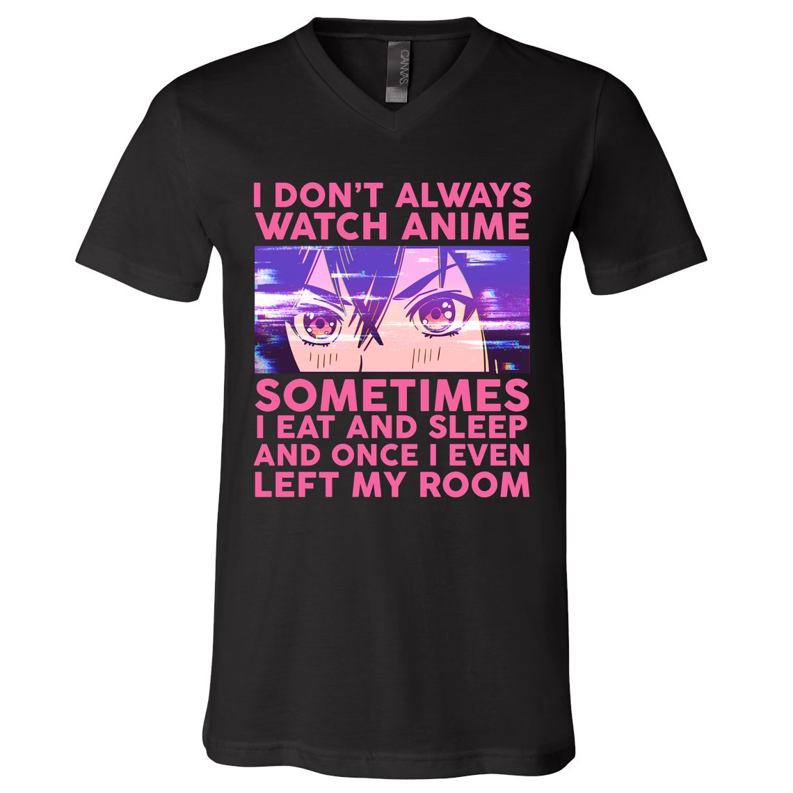 Funny Retro I Don't Always Watch Anime Anime Fan V-Neck T-Shirt